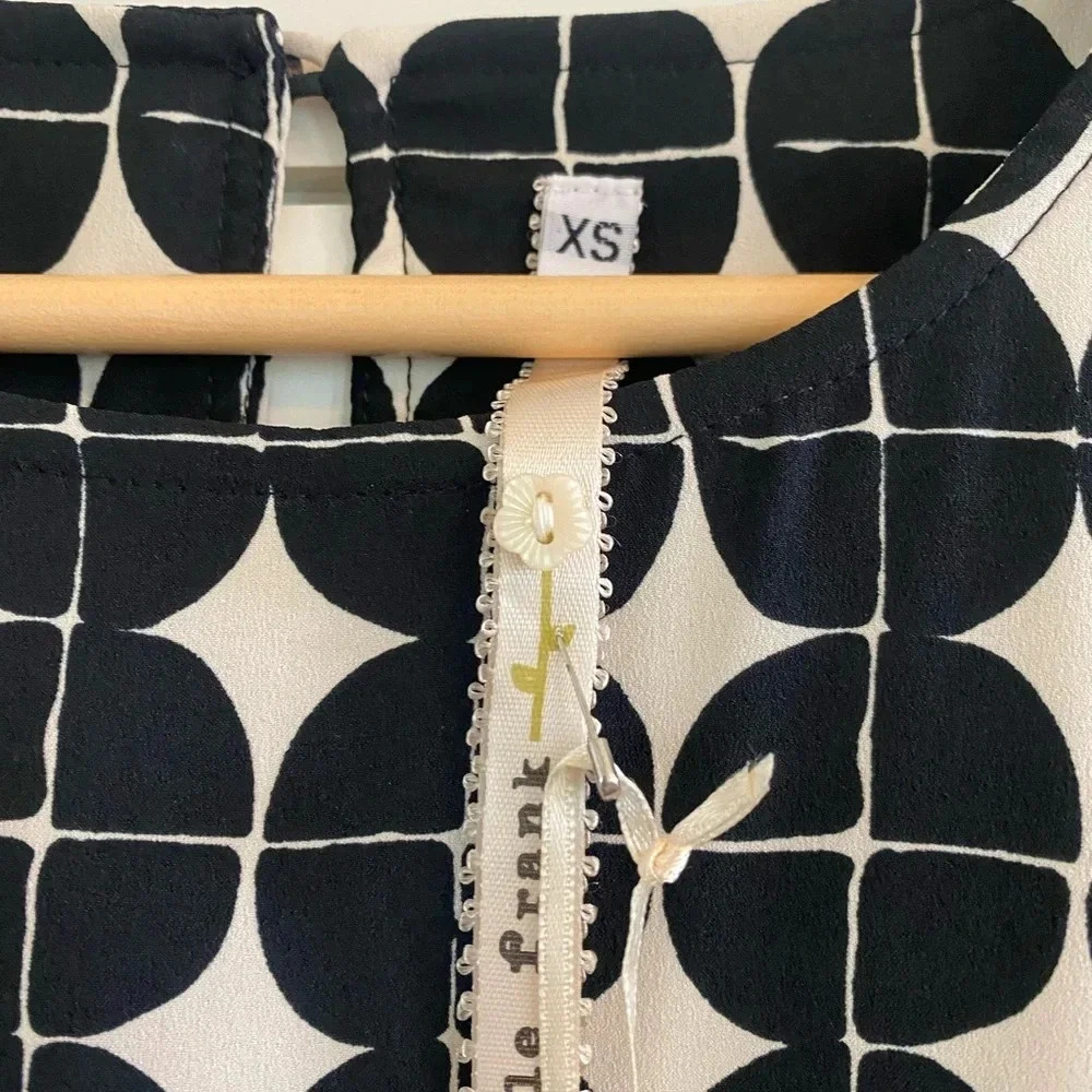 Uncle Frank Geometric Black and Cream Dress - Picture 2 of 5